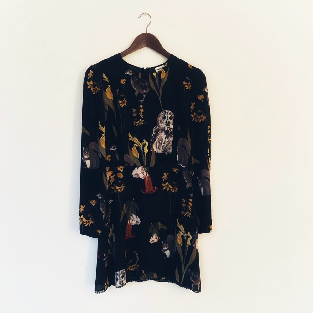 ARITZIA Sunday Best Owl Print Dress